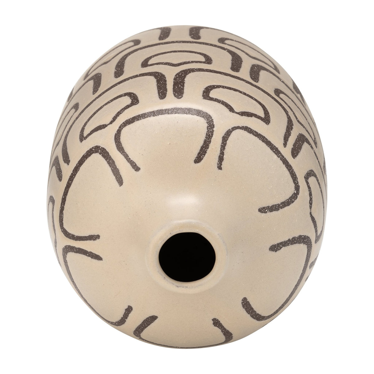 CER, 10"H DECORACTIVE VASE, IRISH CREAM Vases and Jars| Sagebrook Home