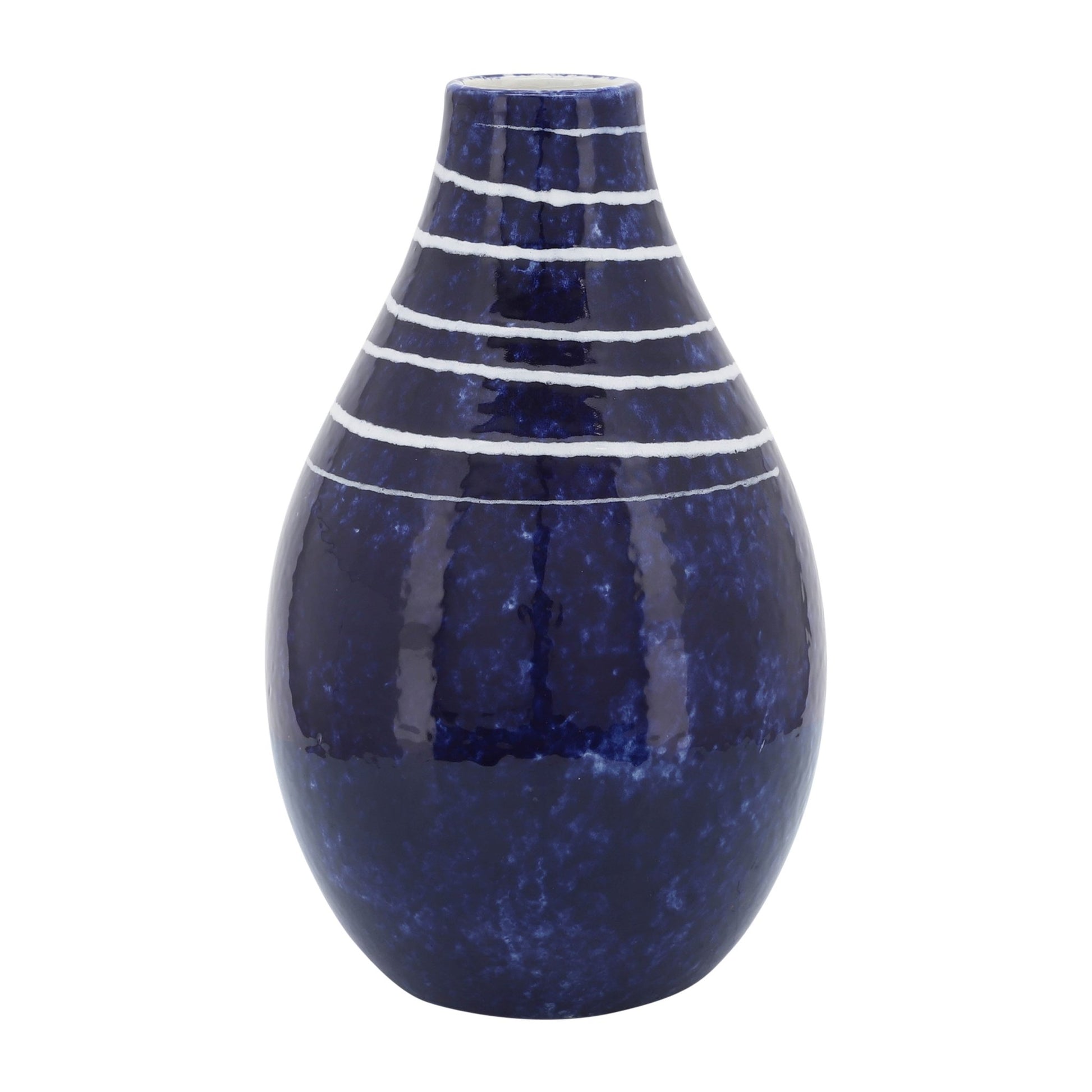 CER, 10"H PRIMEVAL VASE, BLUE Vases and Jars| Sagebrook Home