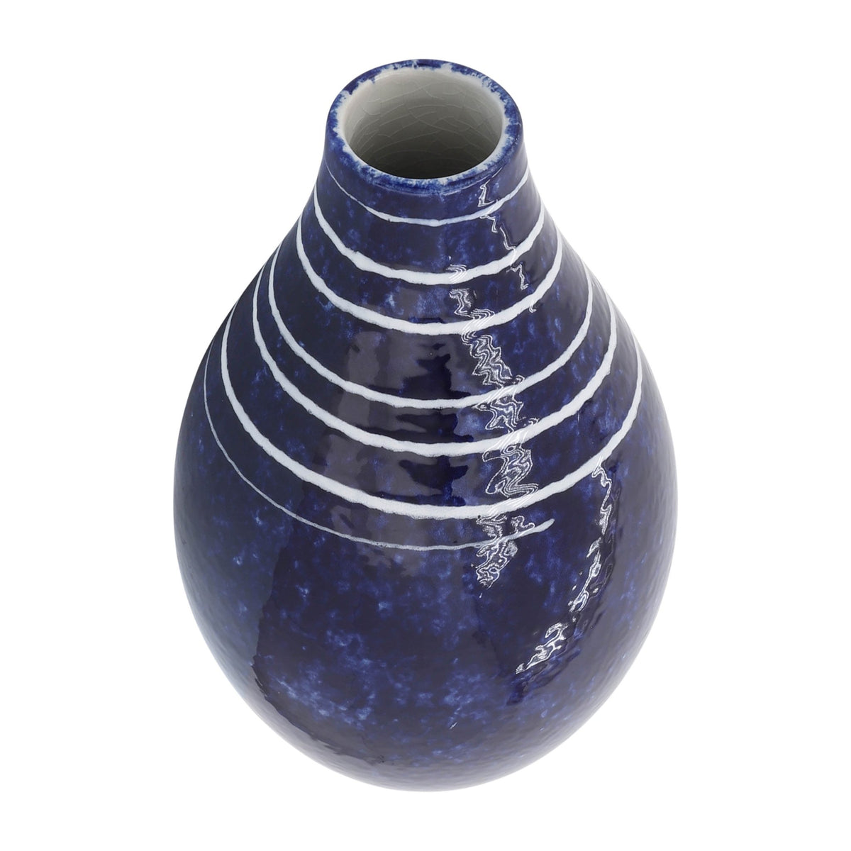 CER, 10"H PRIMEVAL VASE, BLUE Vases and Jars| Sagebrook Home