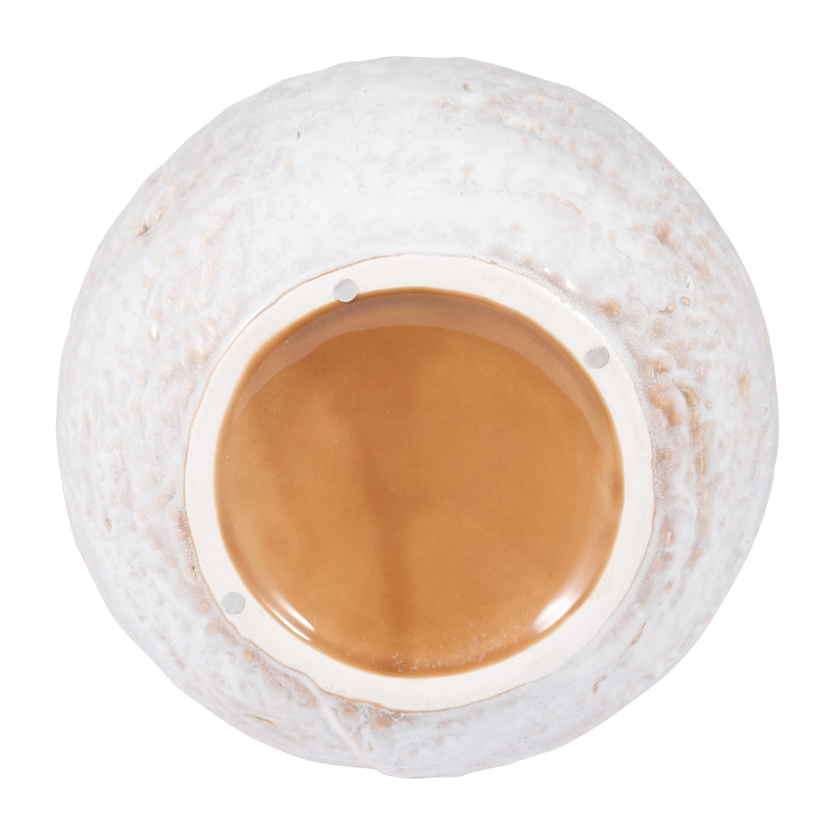 CER, 11" ROUND VASE, IVORY Vases and Jars| Sagebrook Home