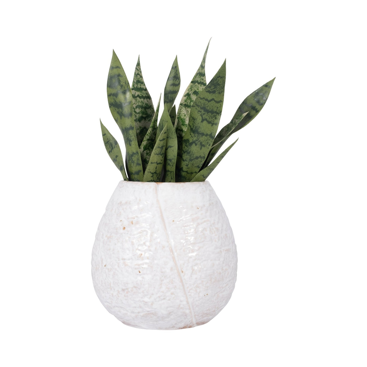 CER, 11" ROUND VASE, IVORY Vases and Jars| Sagebrook Home