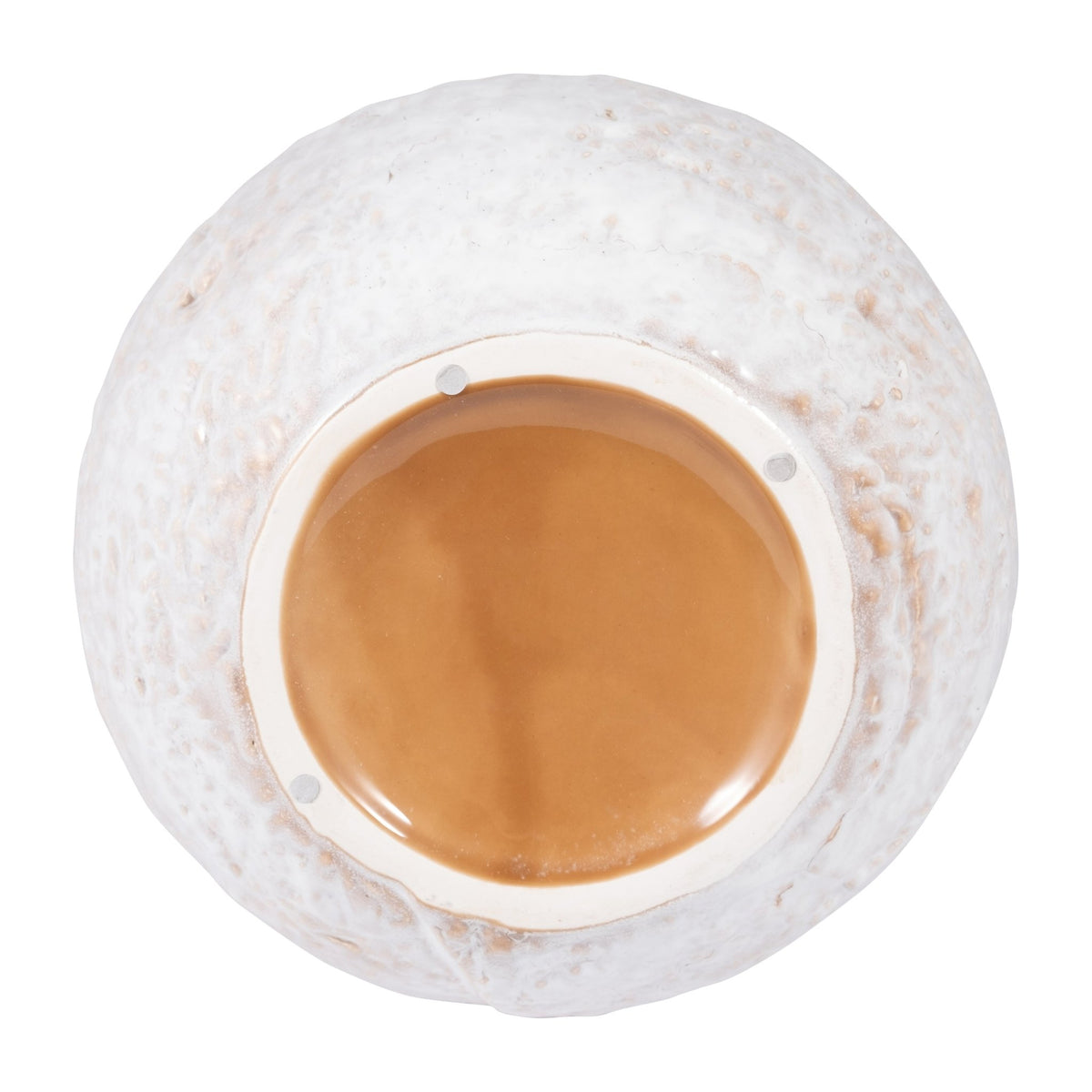 CER, 11" ROUND VASE, IVORY Vases and Jars| Sagebrook Home