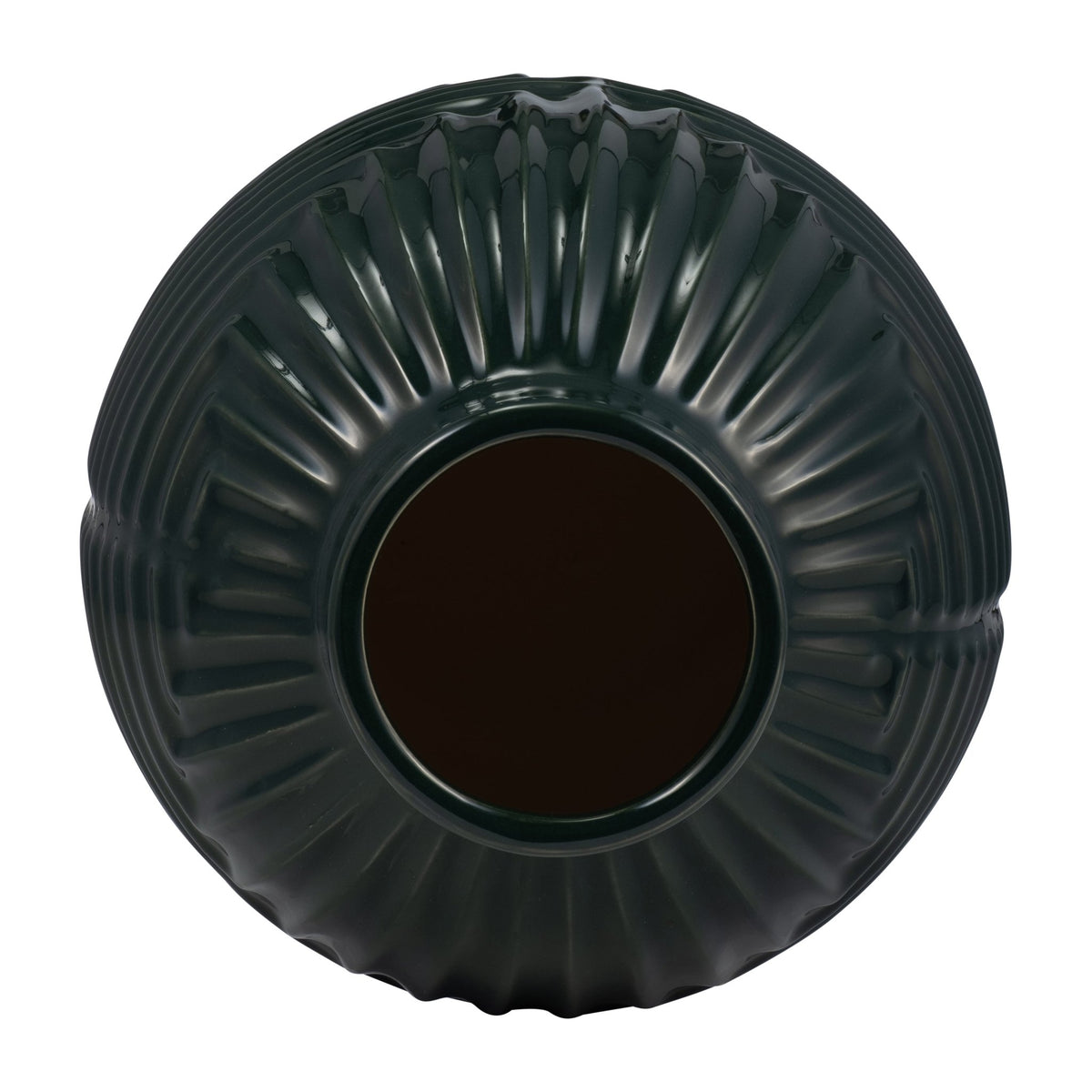 CER, 11" TRIBAL VASE, FOREST GREEN Vases and Jars| Sagebrook Home