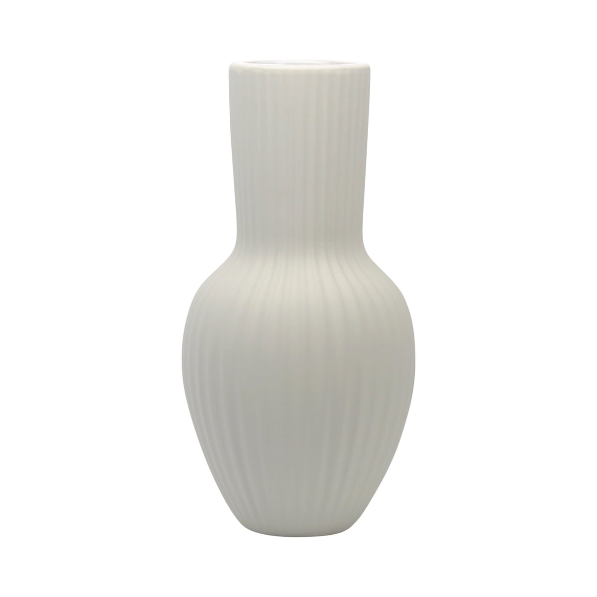 CER, 11"H BOUQUET VASE, WHITE Vases and Jars| Sagebrook Home