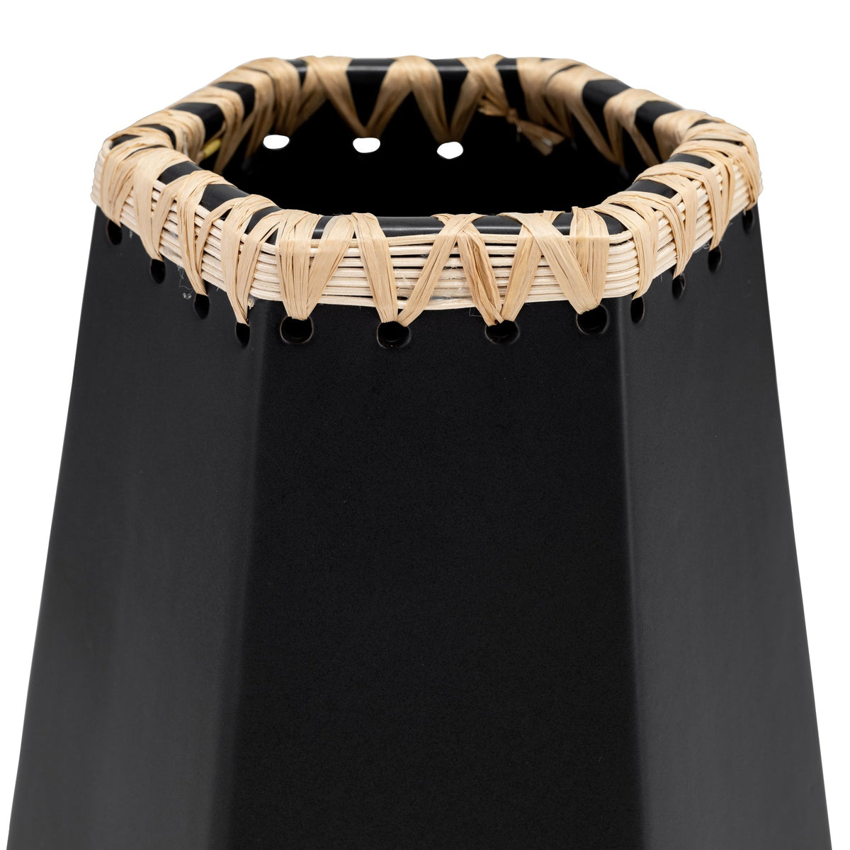 CER, 11"H VASE W/ WEAVING, BLACK Vases and Jars| Sagebrook Home
