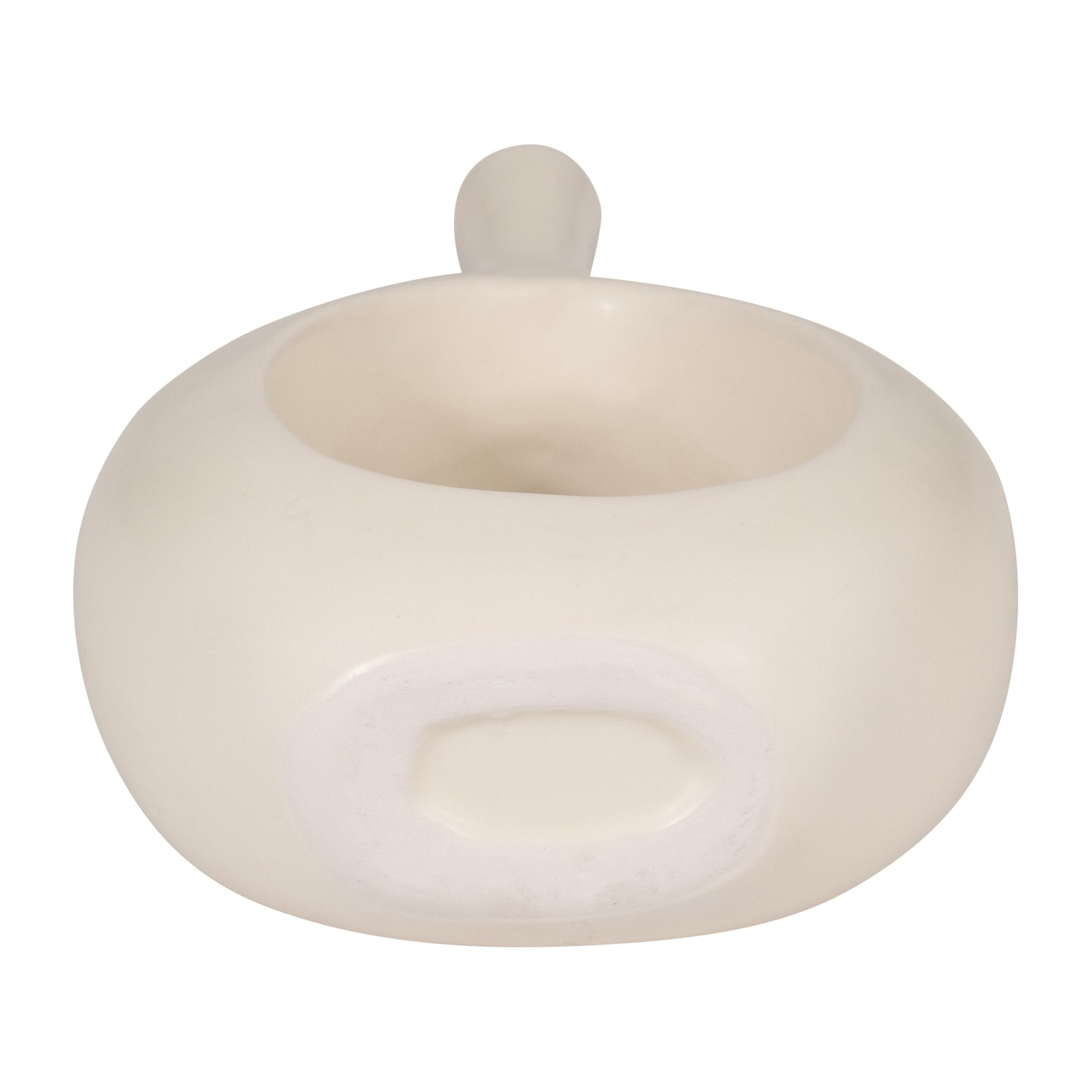 CER, 12" CURVED OPEN CUT OUT VASE, COTTON Vases and Jars| Sagebrook Home