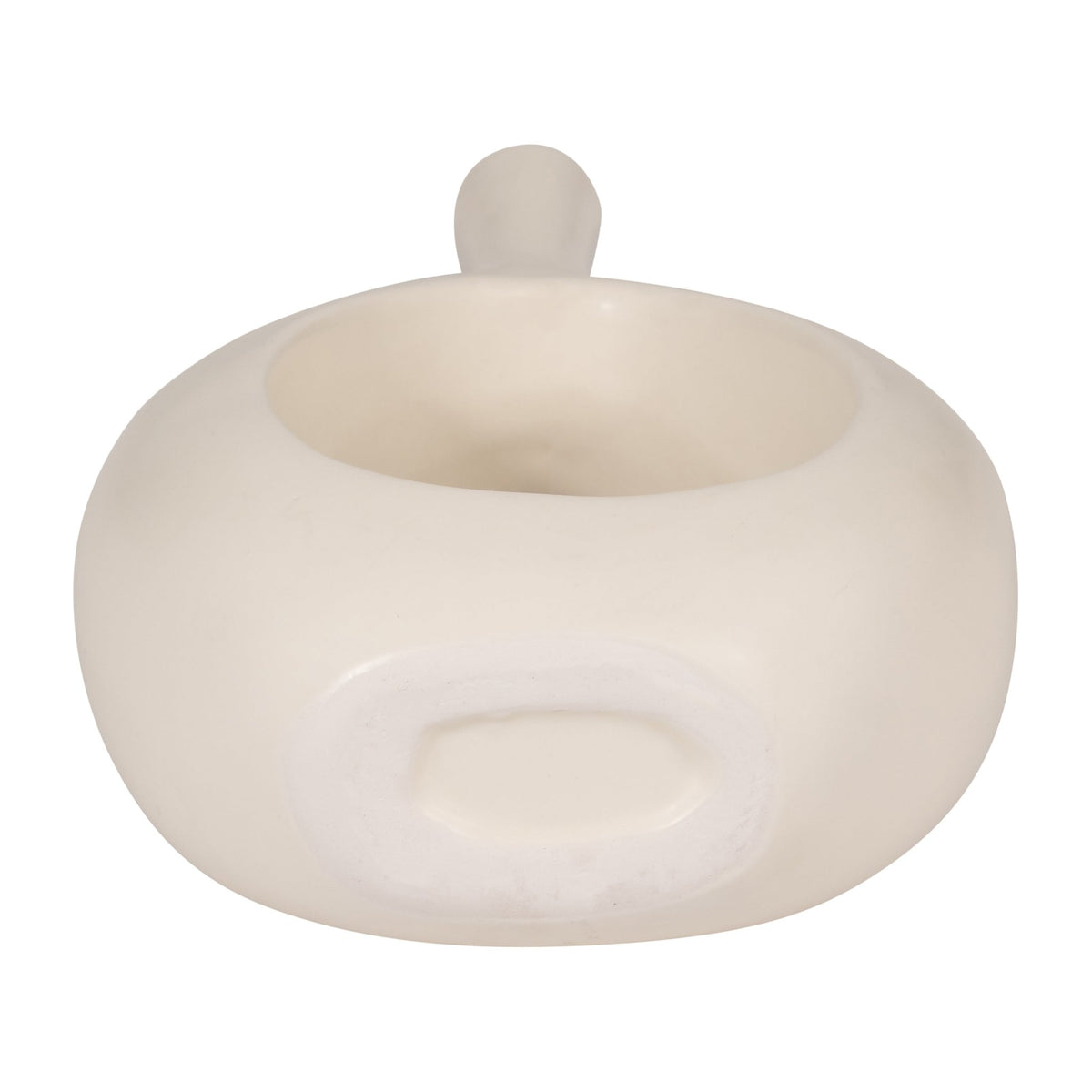 CER, 12" CURVED OPEN CUT OUT VASE, COTTON Vases and Jars| Sagebrook Home