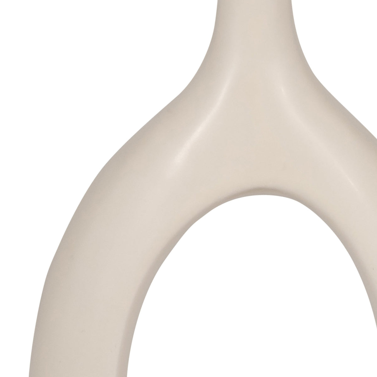CER, 12" CURVED OPEN CUT OUT VASE, COTTON Vases and Jars| Sagebrook Home