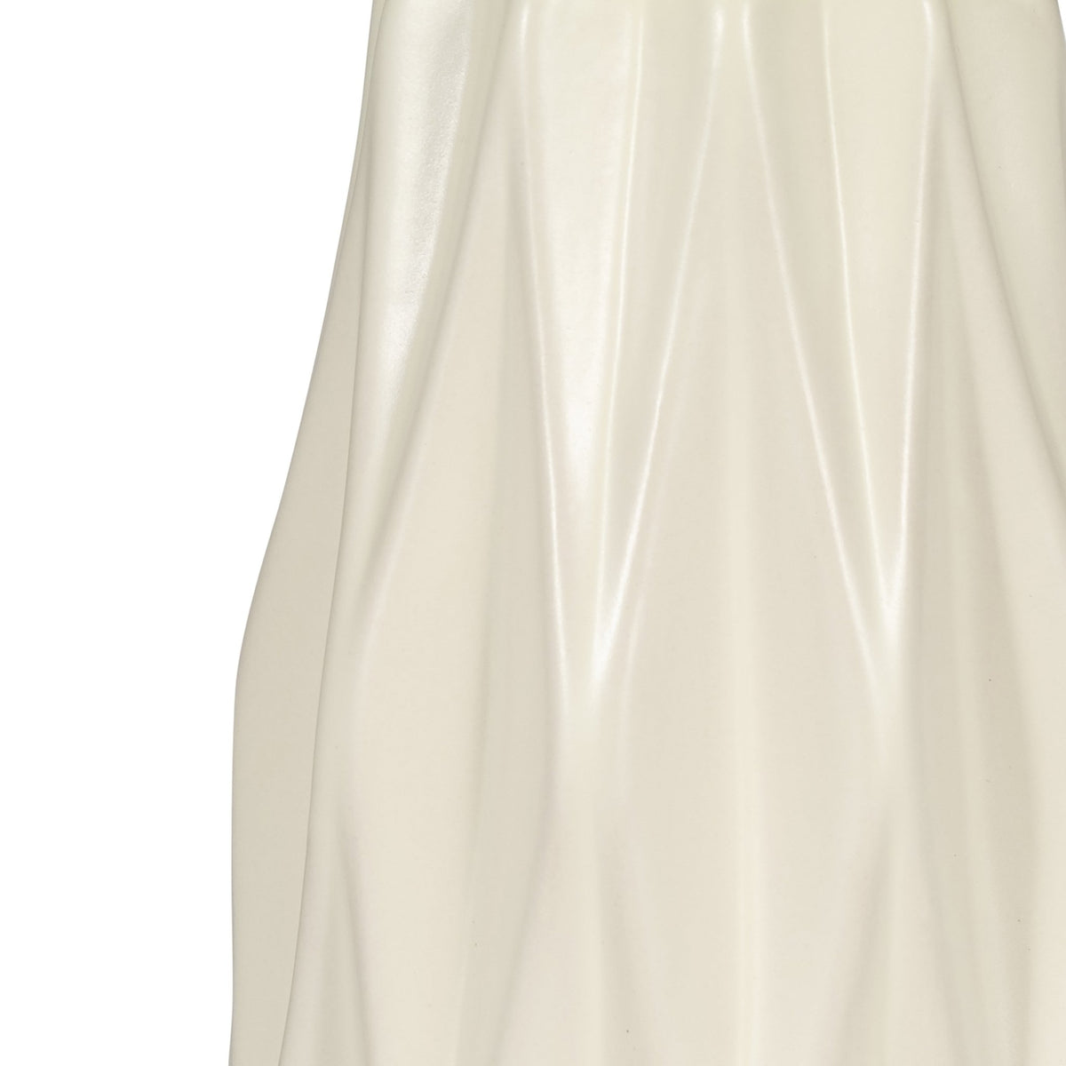 CER, 12" FLUTTER VASE, COTTON Vases and Jars| Sagebrook Home