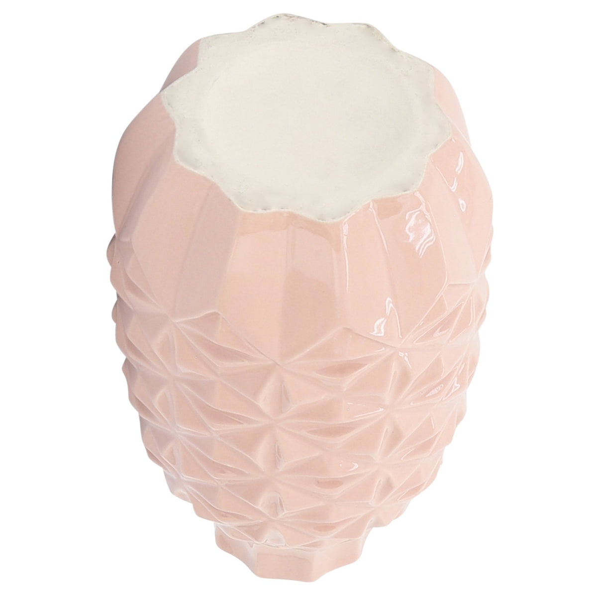 Cer, 12" Geo Vase, Blush Vases and Jars| Sagebrook Home