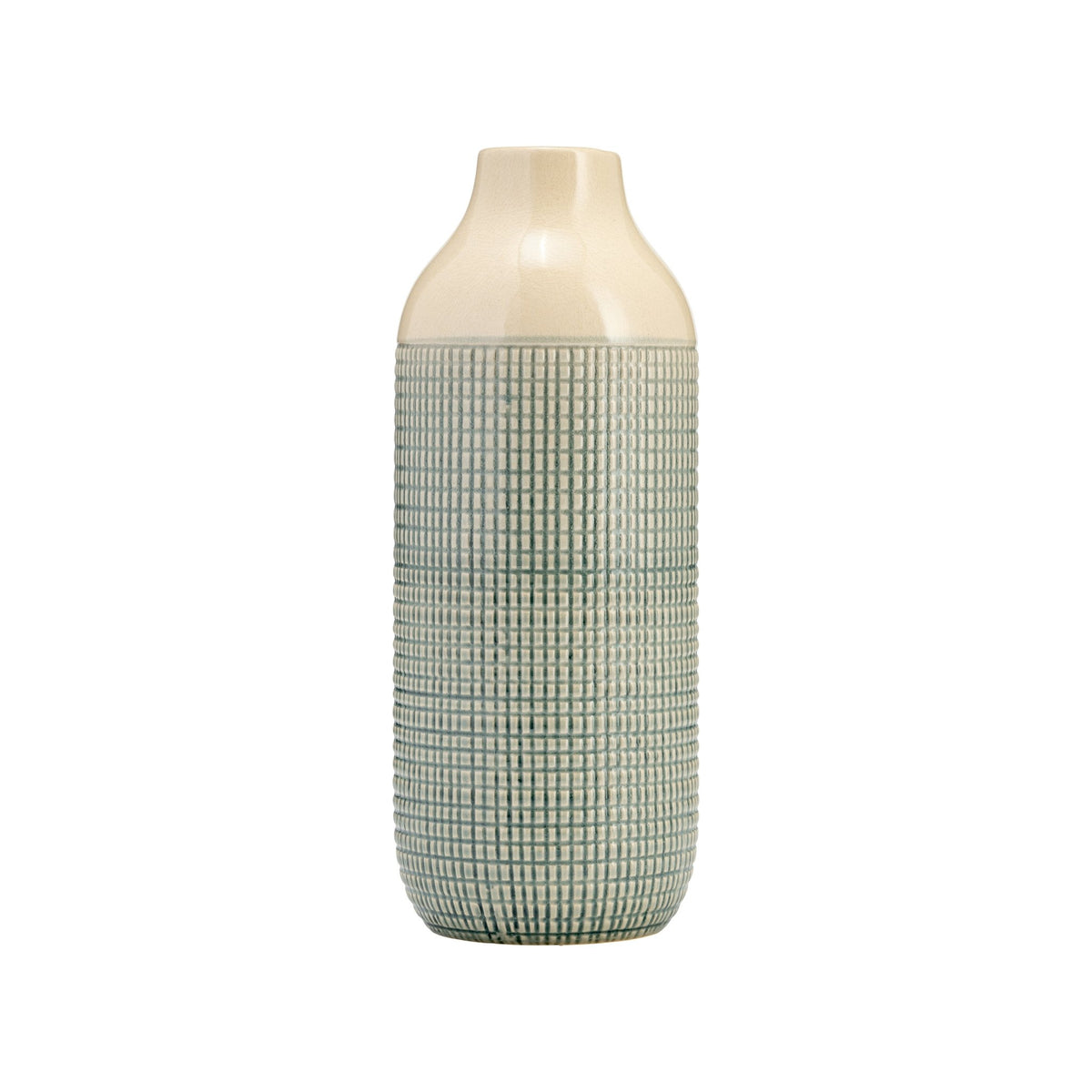 CER, 12"H 3-TONE VASE, LIGHT BLUE GREEN Vases and Jars| Sagebrook Home