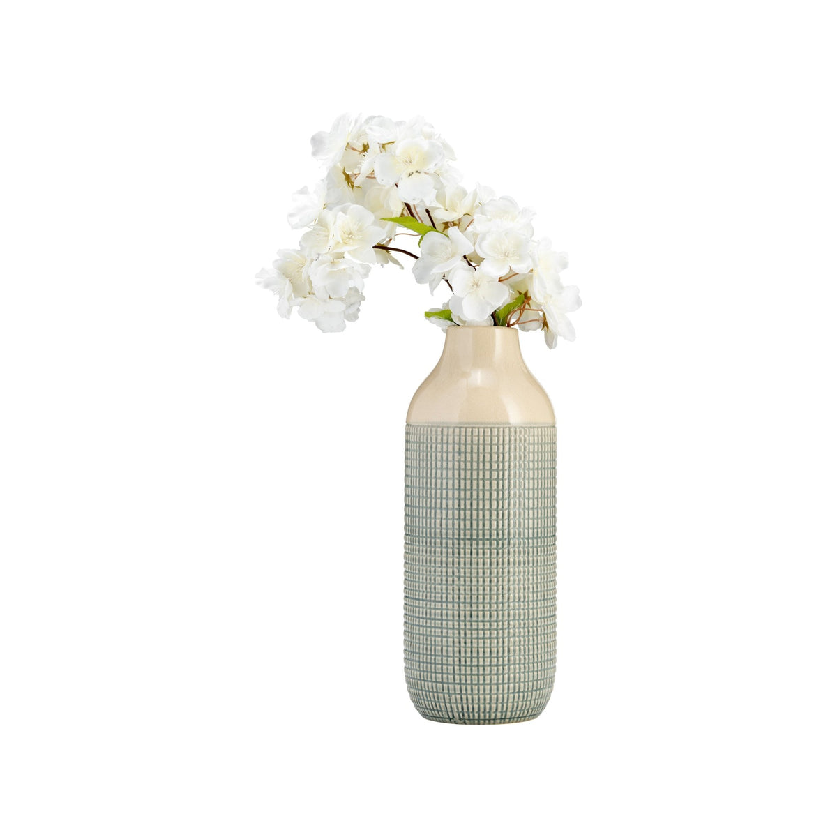 CER, 12"H 3-TONE VASE, LIGHT BLUE GREEN Vases and Jars| Sagebrook Home