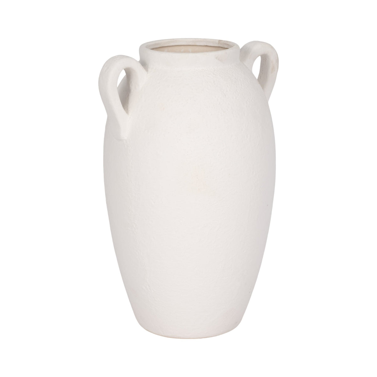 CER, 13" TEXTURED JUG W/ HANDLES, WHITE Vases and Jars| Sagebrook Home