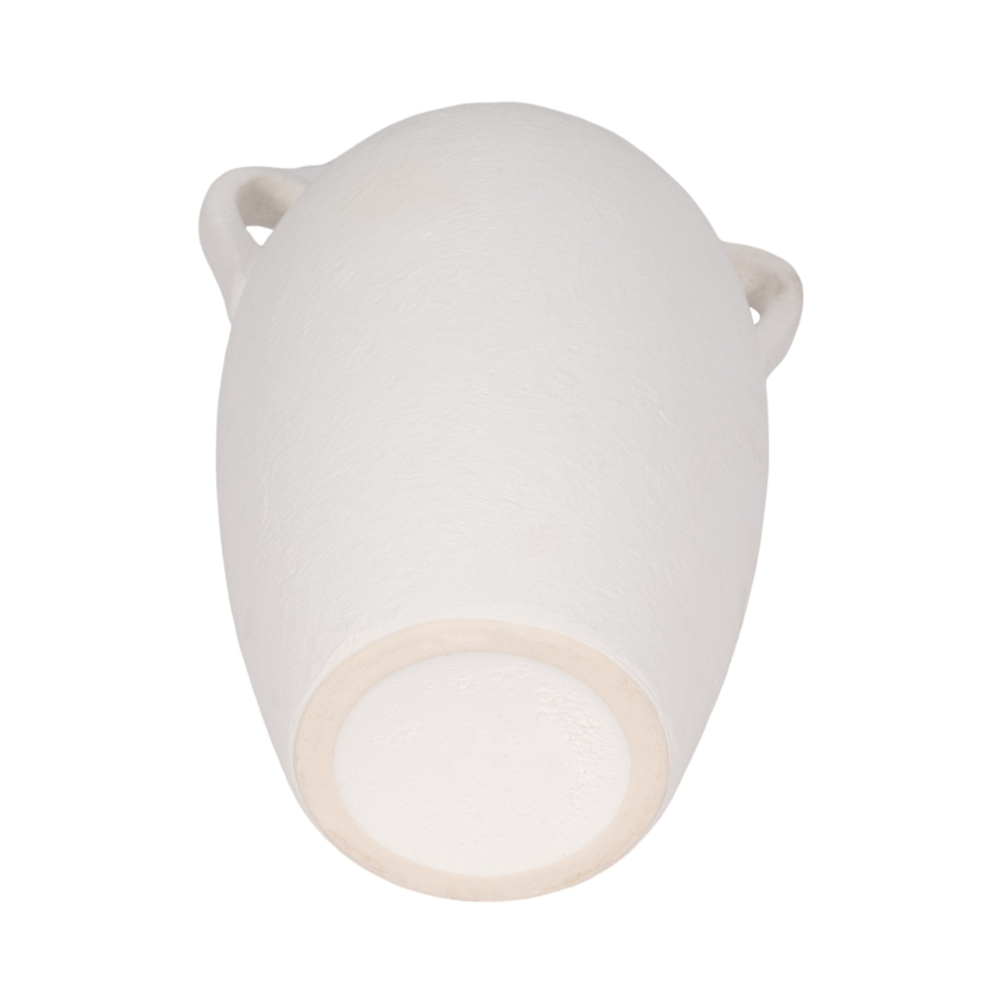 CER, 13" TEXTURED JUG W/ HANDLES, WHITE Vases and Jars| Sagebrook Home