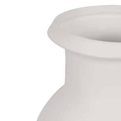 CER, 13"H TALL SLIM VASE, WHITE - Al Rugaib Furniture