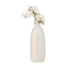 CER, 16" CIRCLES VASE, BEIGE Vases and Jars| Sagebrook Home