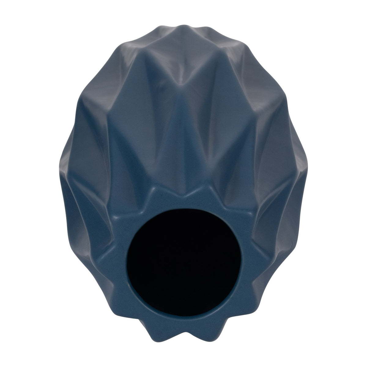 CER, 16" FLUTTER VASE, DARK BLUE Vases and Jars| Sagebrook Home