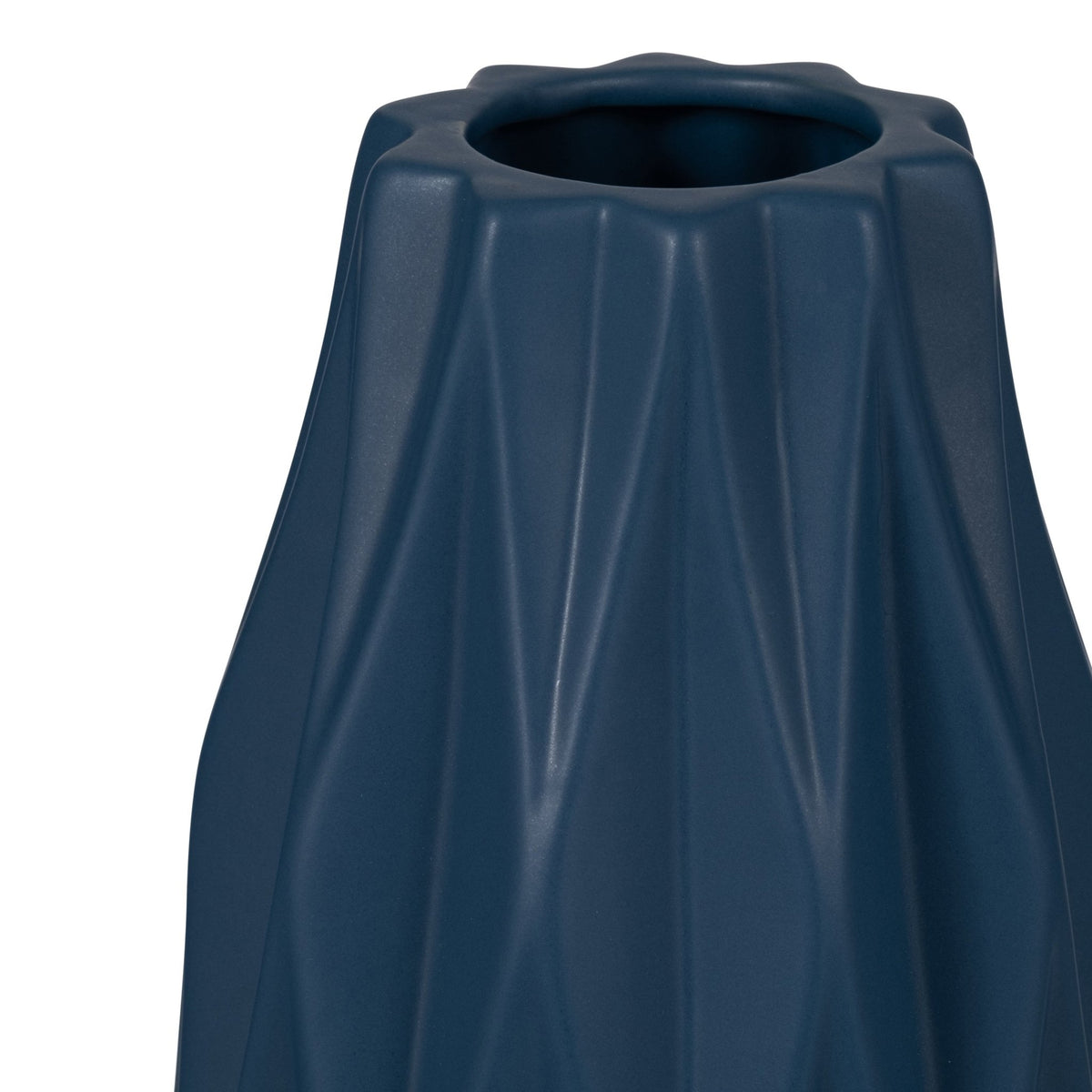 CER, 16" FLUTTER VASE, DARK BLUE Vases and Jars| Sagebrook Home