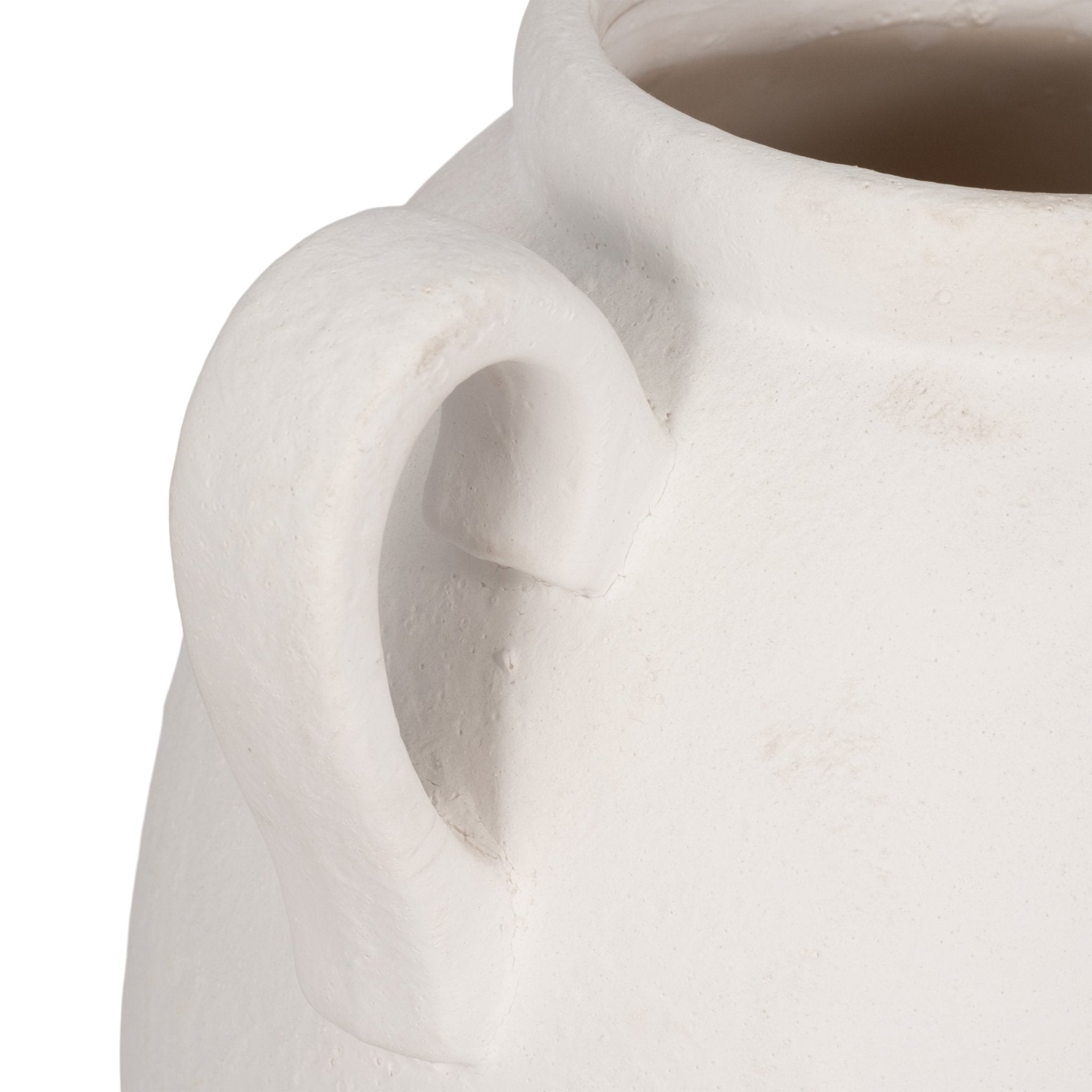 CER, 16" TEXTURED JUG W/ HANDLES, WHITE Vases and Jars| Sagebrook Home