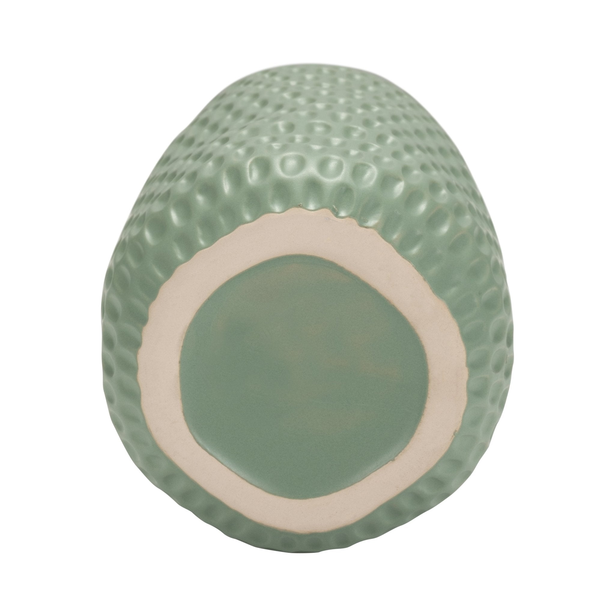 CER, 16"H DIMPLED VASE, GREEN Vases and Jars| Sagebrook Home