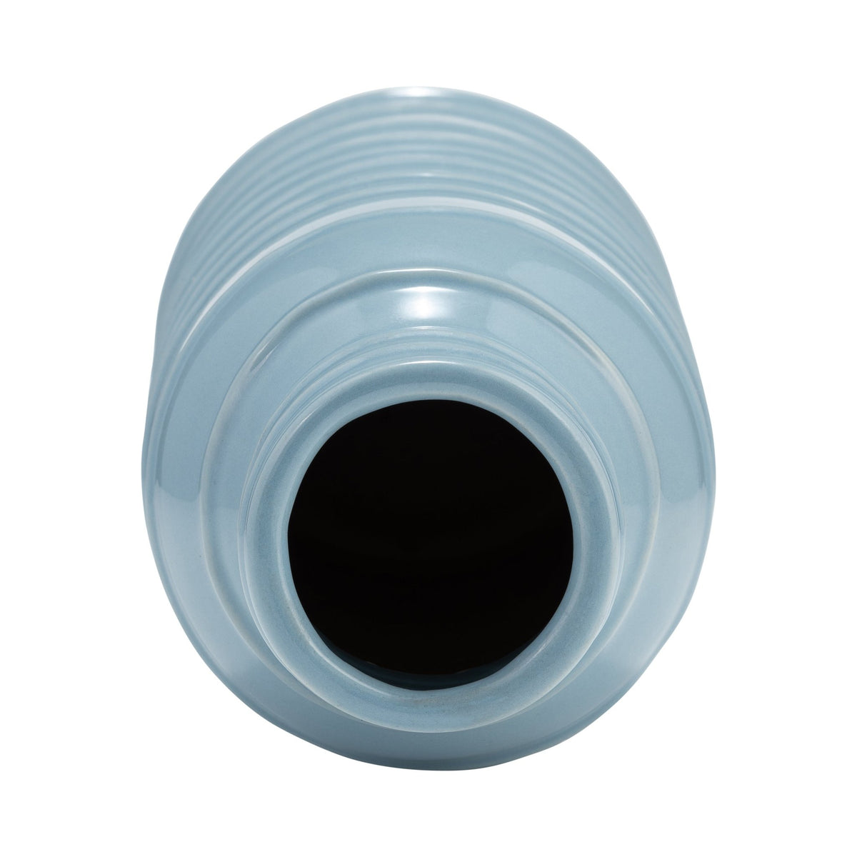 CER, 17"H TRIBAL VASE, CAMEO BLUE Vases and Jars| Sagebrook Home