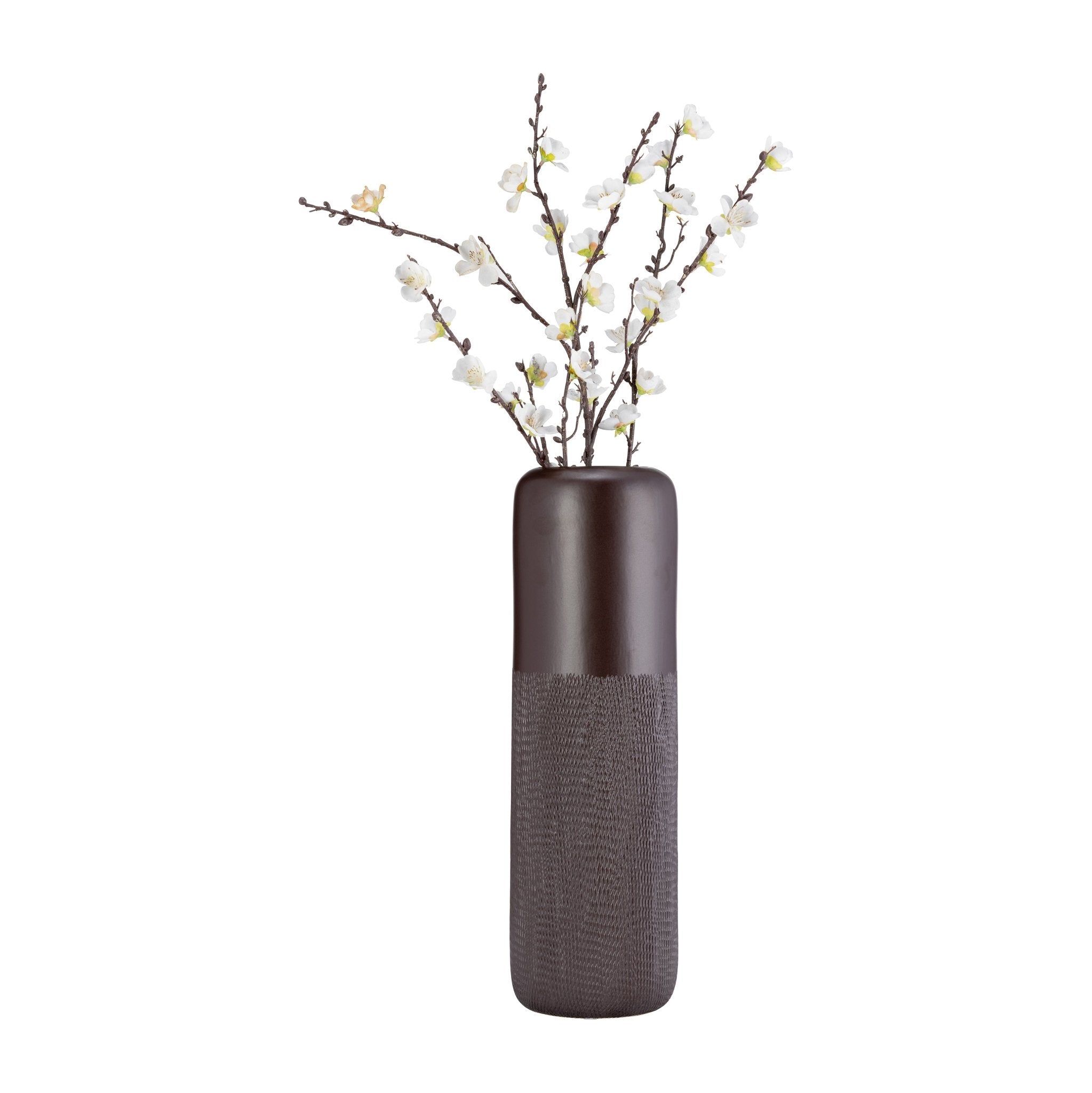 CER, 18"H GROOVED VASE, JAVA | Sagebrook Home