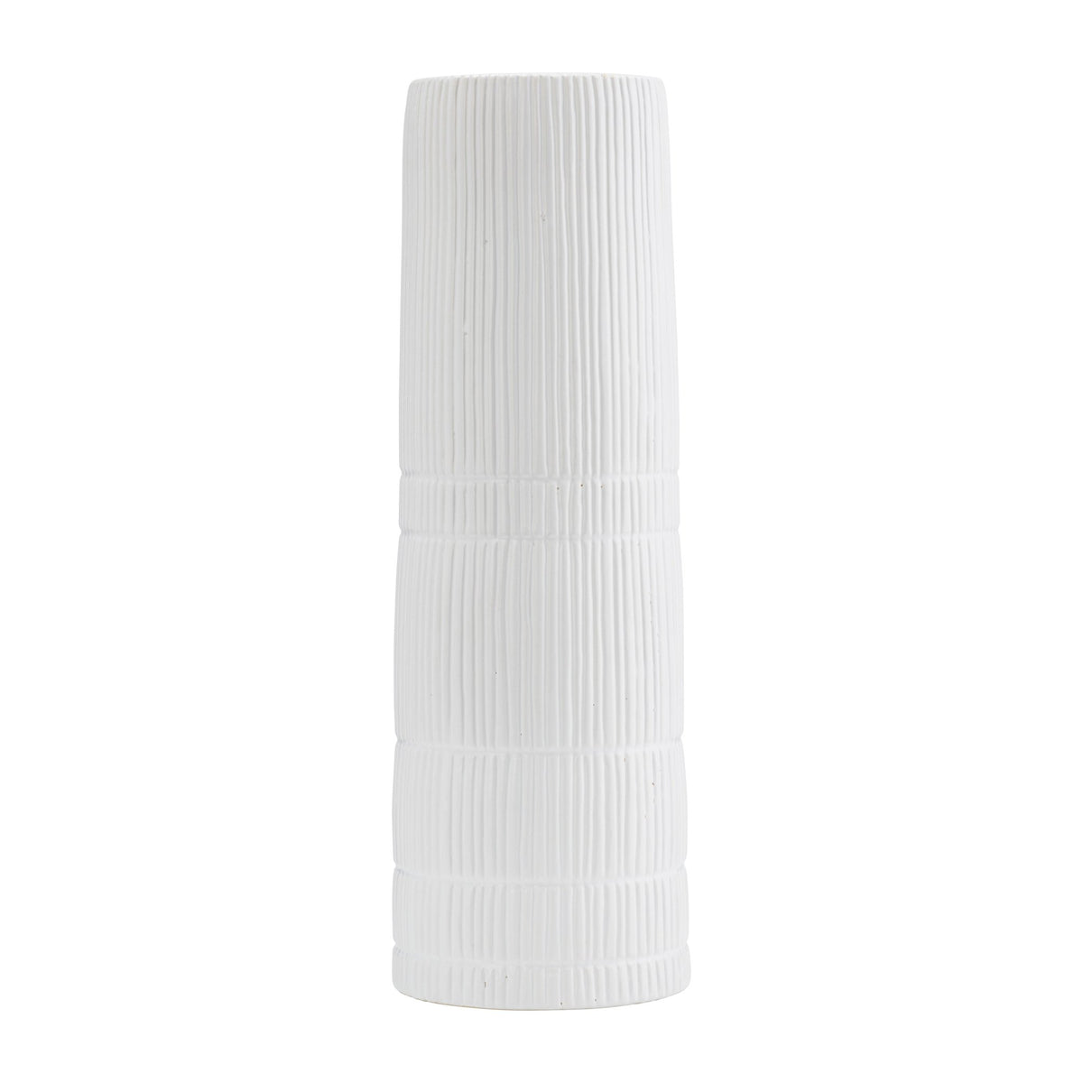 CER, 18"H LINED CYLINDER VASE, WHITE Vases and Jars| Sagebrook Home
