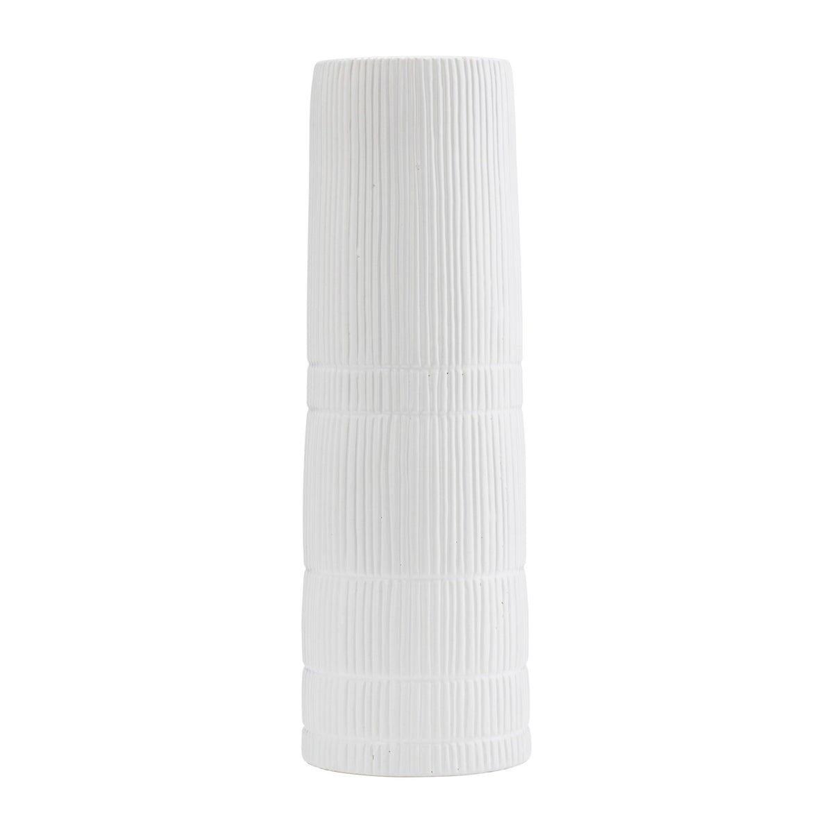 CER, 18"H LINED CYLINDER VASE, WHITE Vases and Jars| Sagebrook Home