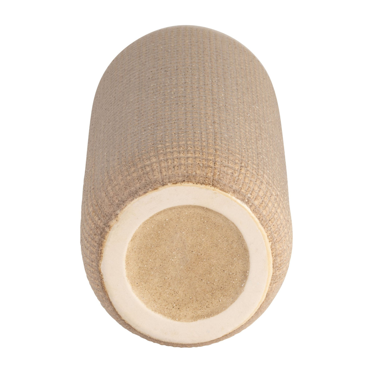 CER, 20" 2-TONE VASE, WHITE/TAN Vases and Jars| Sagebrook Home