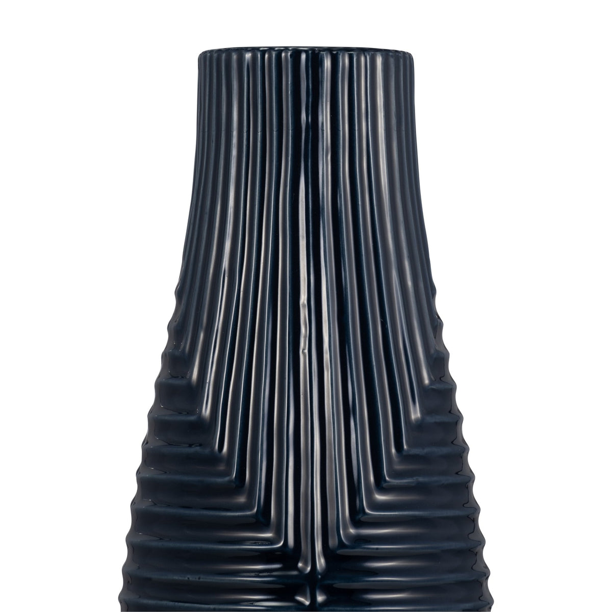 CER, 20" TRIBAL VASE, NAVY BLUE Vases and Jars| Sagebrook Home