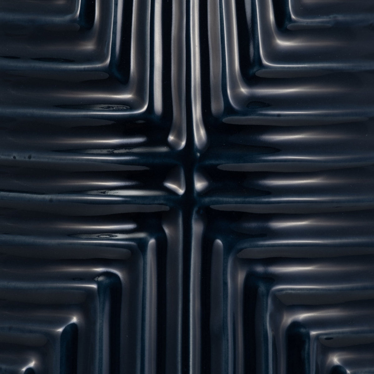 CER, 20" TRIBAL VASE, NAVY BLUE Vases and Jars| Sagebrook Home