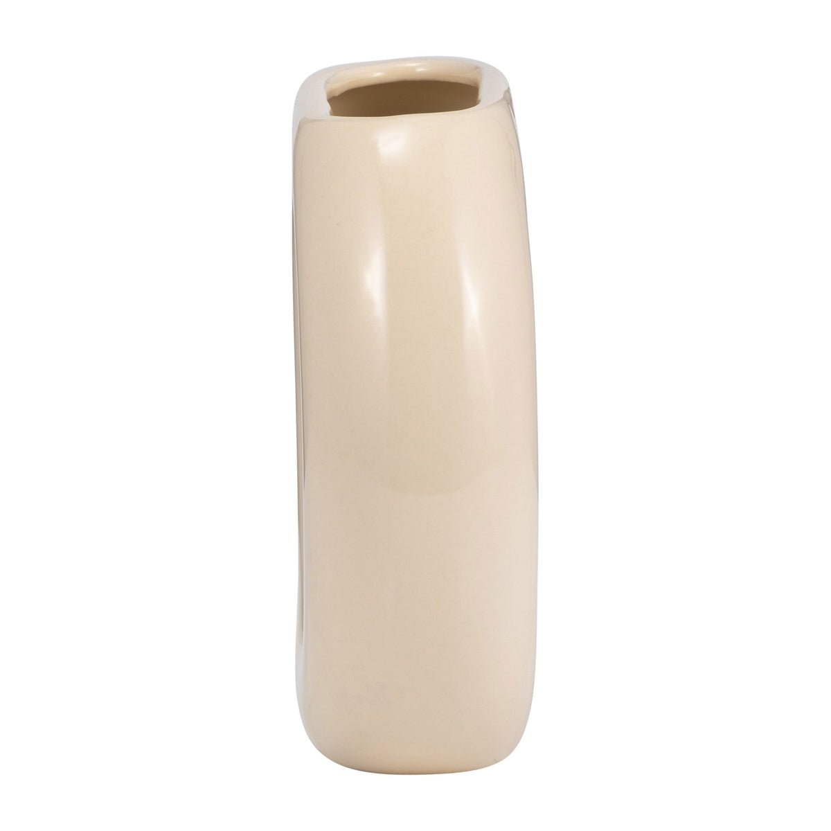 CER, 5" DONUT VASE, COTTON Vases and Jars| Sagebrook Home