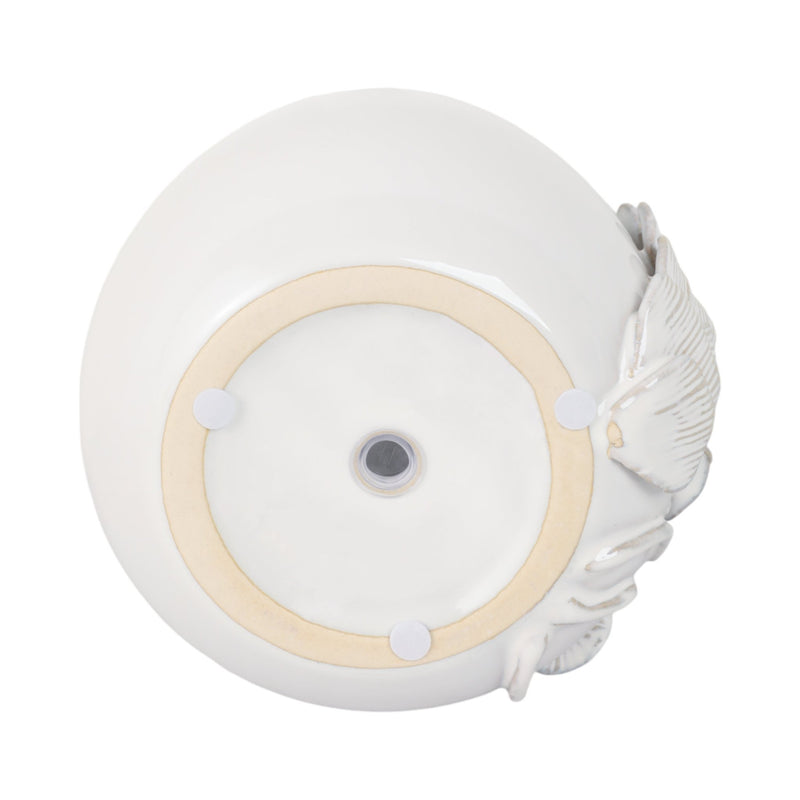 Cer, 6" Mushroom Applique Planter, Ivory - Al Rugaib Furniture