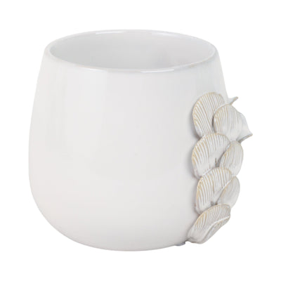 Cer, 6" Mushroom Applique Planter, Ivory - Al Rugaib Furniture