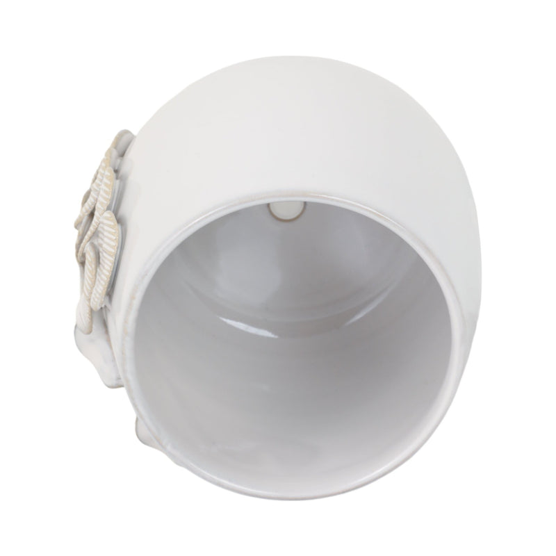 Cer, 6" Mushroom Applique Planter, Ivory - Al Rugaib Furniture