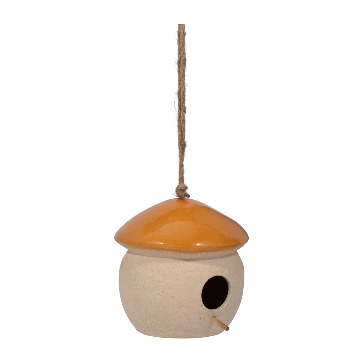 CER, 6" ROUND BIRD FEEDER, DARK ORANGE | Sagebrook Home