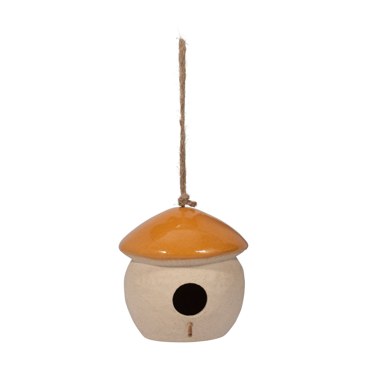 CER, 6" ROUND BIRD FEEDER, DARK ORANGE | Sagebrook Home