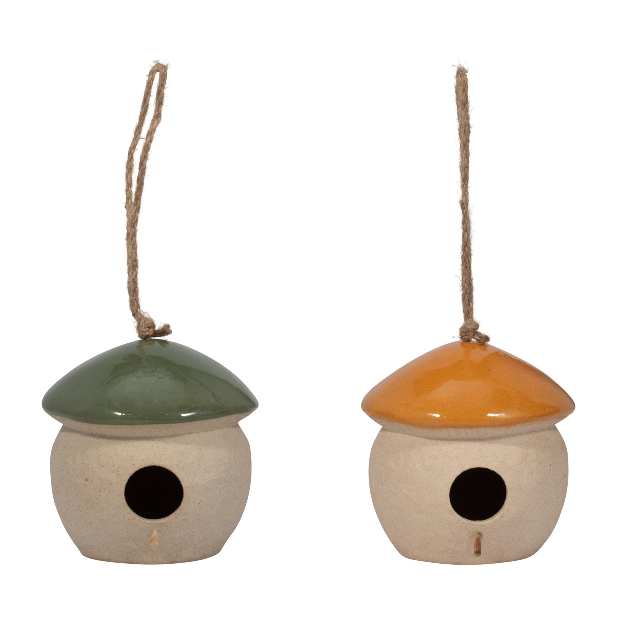CER, 6" ROUND BIRD FEEDER, GREEN Planter| Sagebrook Home