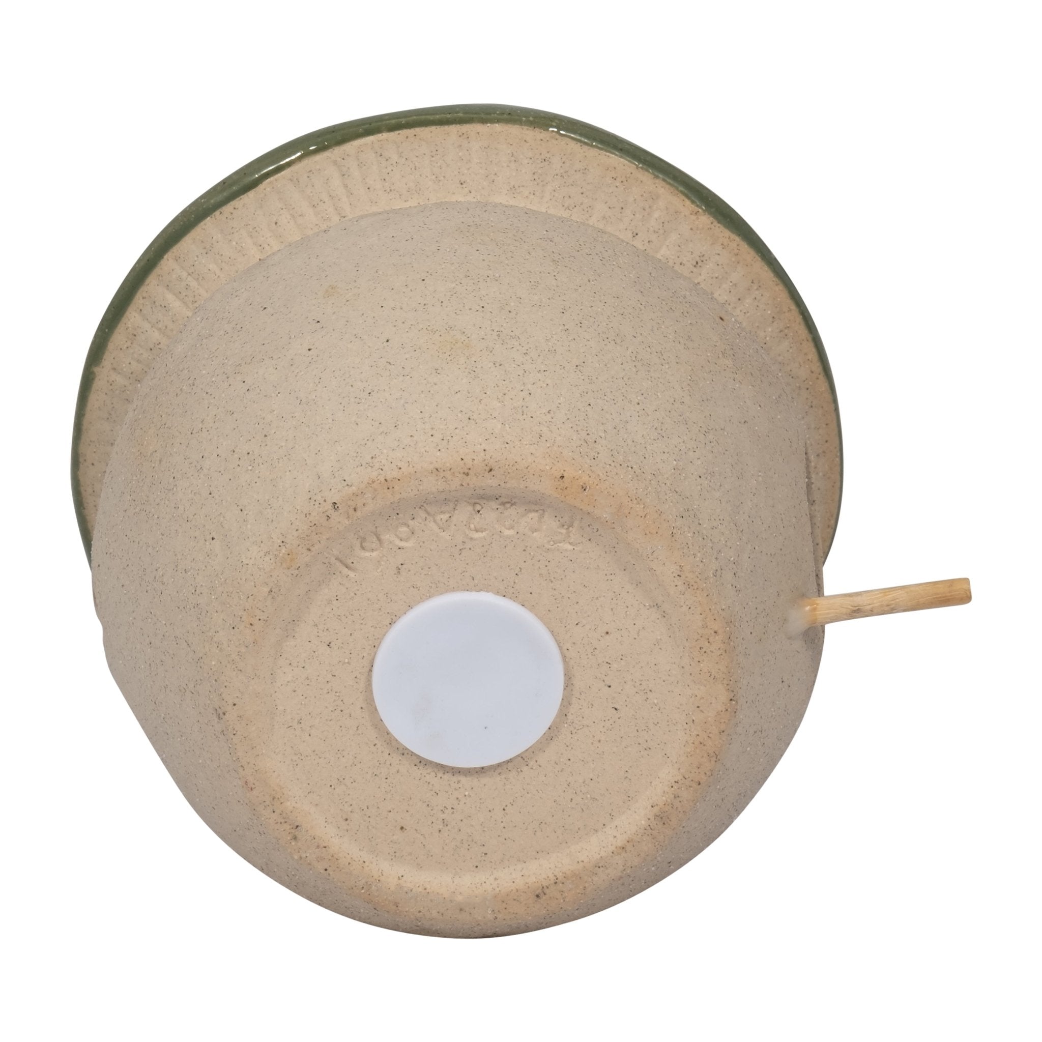 CER, 6" ROUND BIRD FEEDER, GREEN Planter| Sagebrook Home