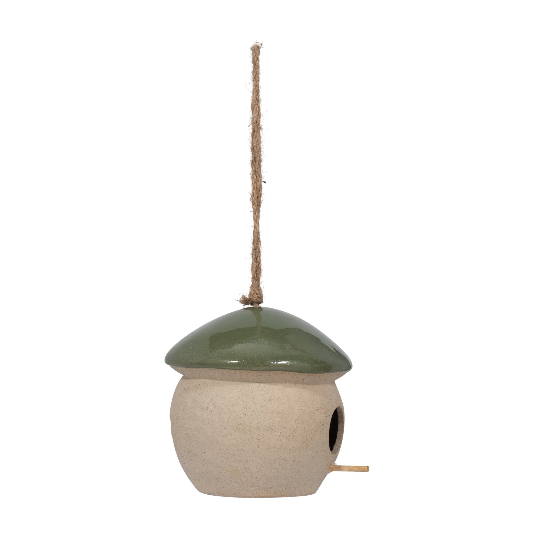 CER, 6" ROUND BIRD FEEDER, GREEN Planter| Sagebrook Home