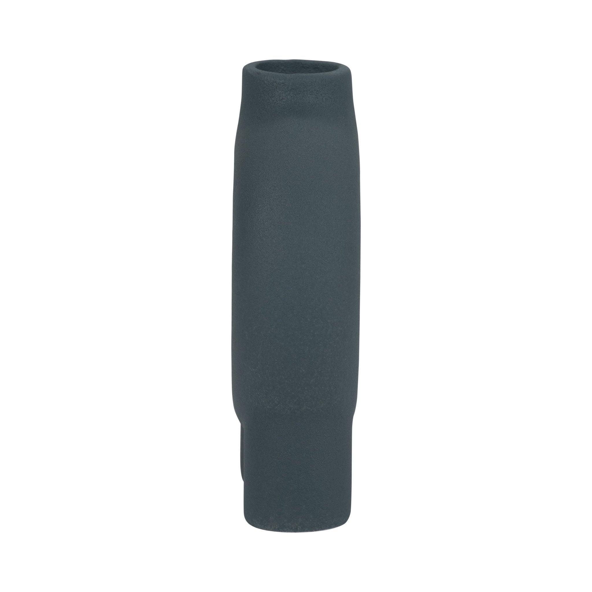 Cer, 7" Donut Footed Vase, Teal Vases and Jars| Sagebrook Home