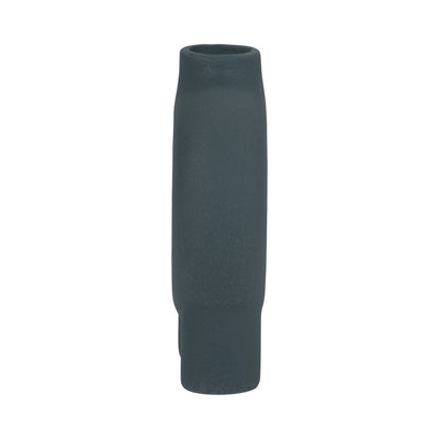 Cer, 7" Donut Footed Vase, Teal - Al Rugaib Furniture