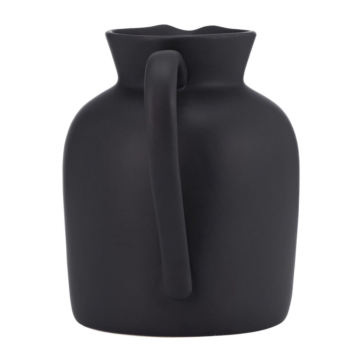 CER, 7" PITCHER VASE, BLACK Vases and Jars| Sagebrook Home