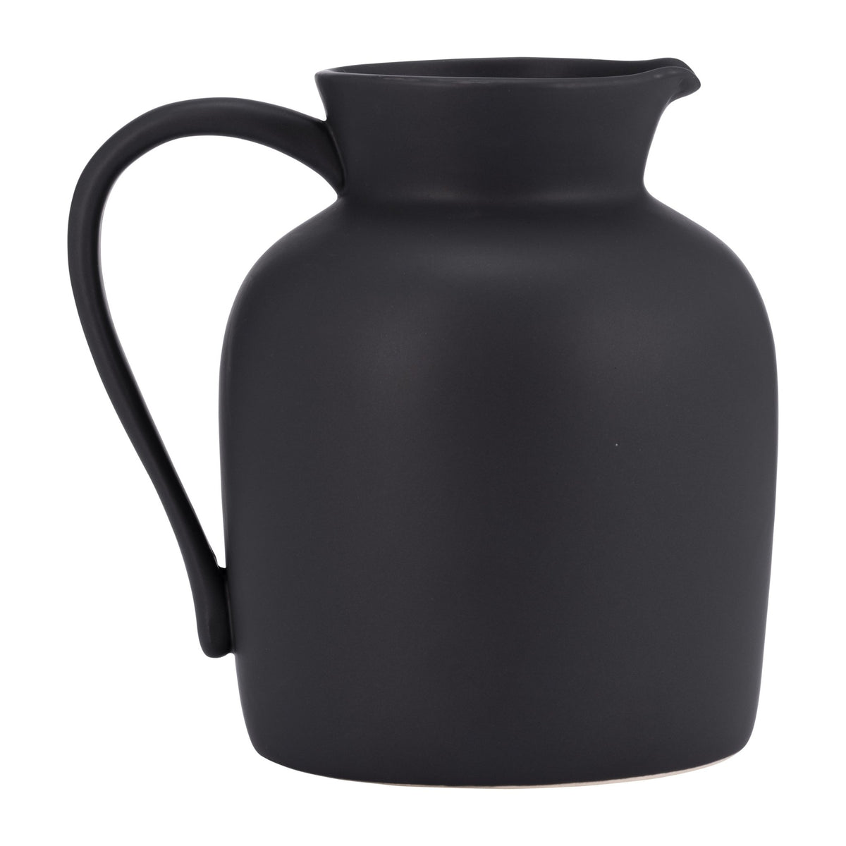 CER, 7" PITCHER VASE, BLACK Vases and Jars| Sagebrook Home
