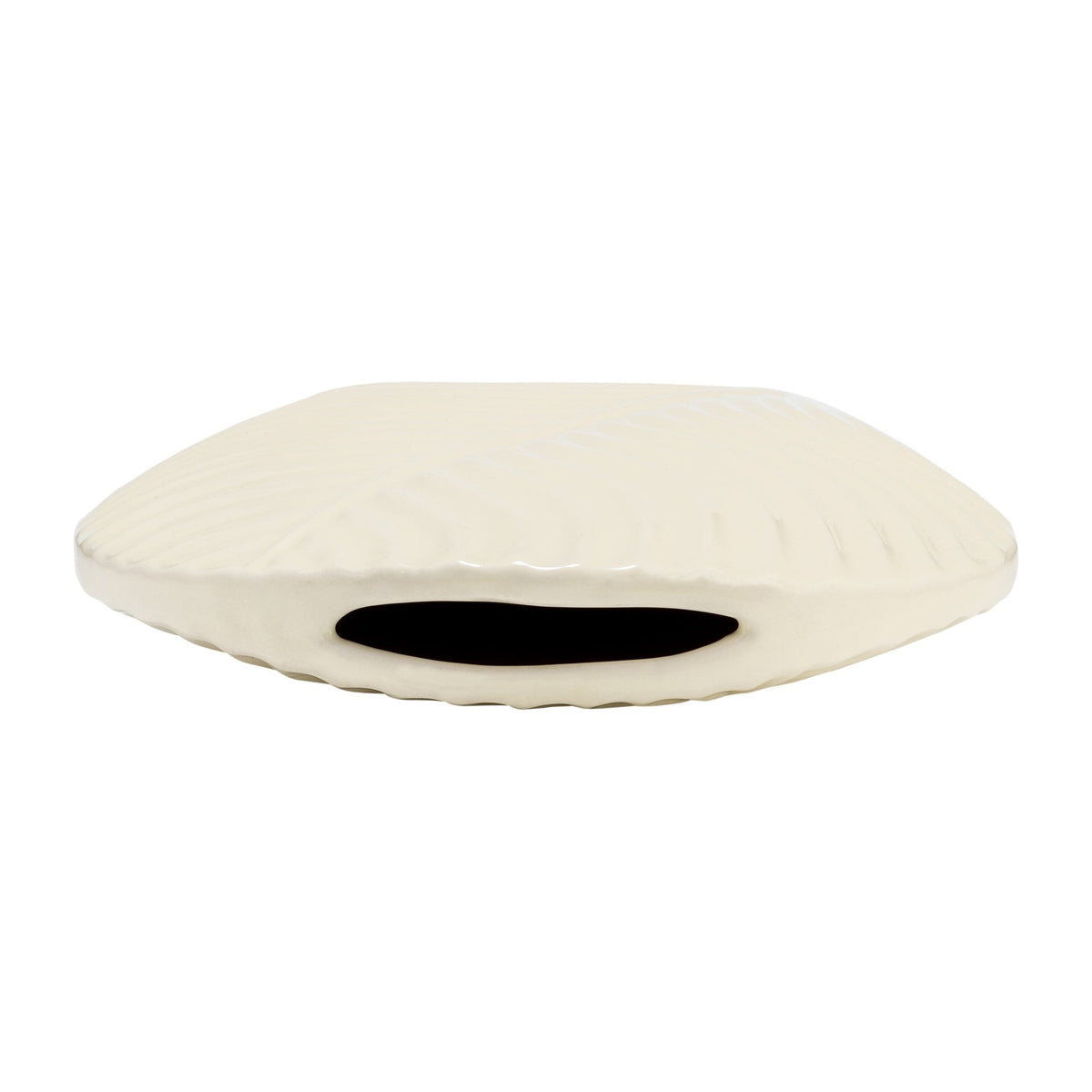 CER, 7" ROUND BOTANICAL VASE, COTTON Vases and Jars| Sagebrook Home