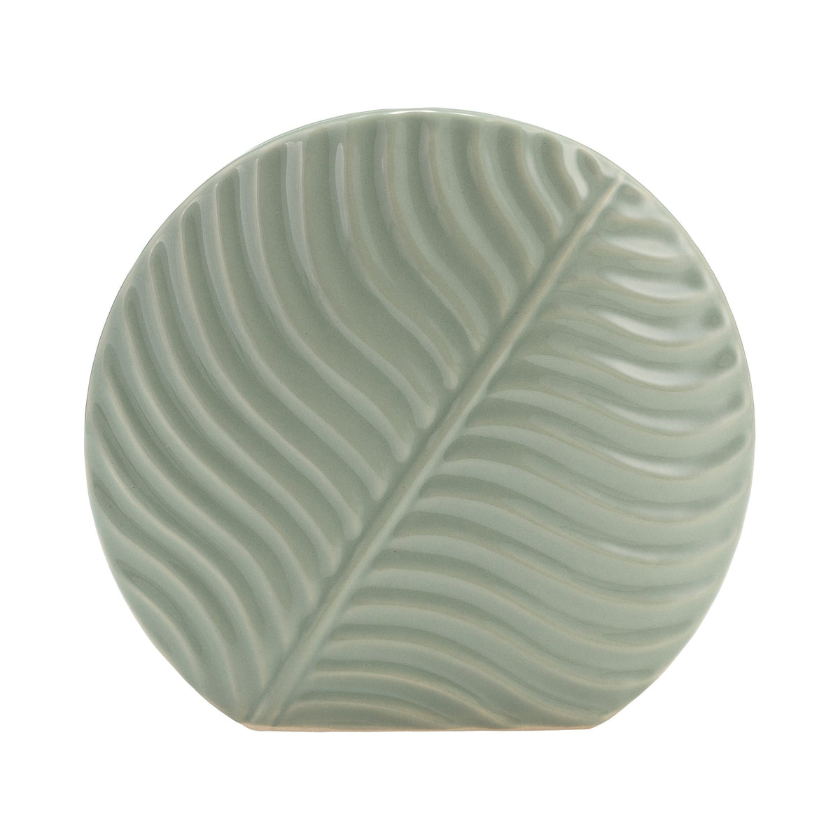 CER, 7" ROUND BOTANICAL VASE, CUCUMBER Vases and Jars| Sagebrook Home