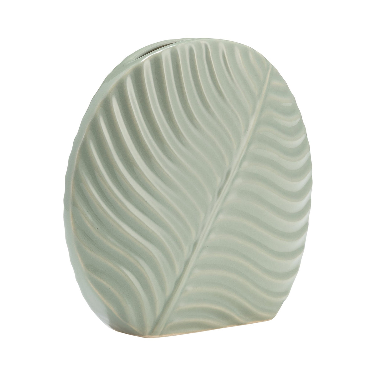 CER, 7" ROUND BOTANICAL VASE, CUCUMBER Vases and Jars| Sagebrook Home