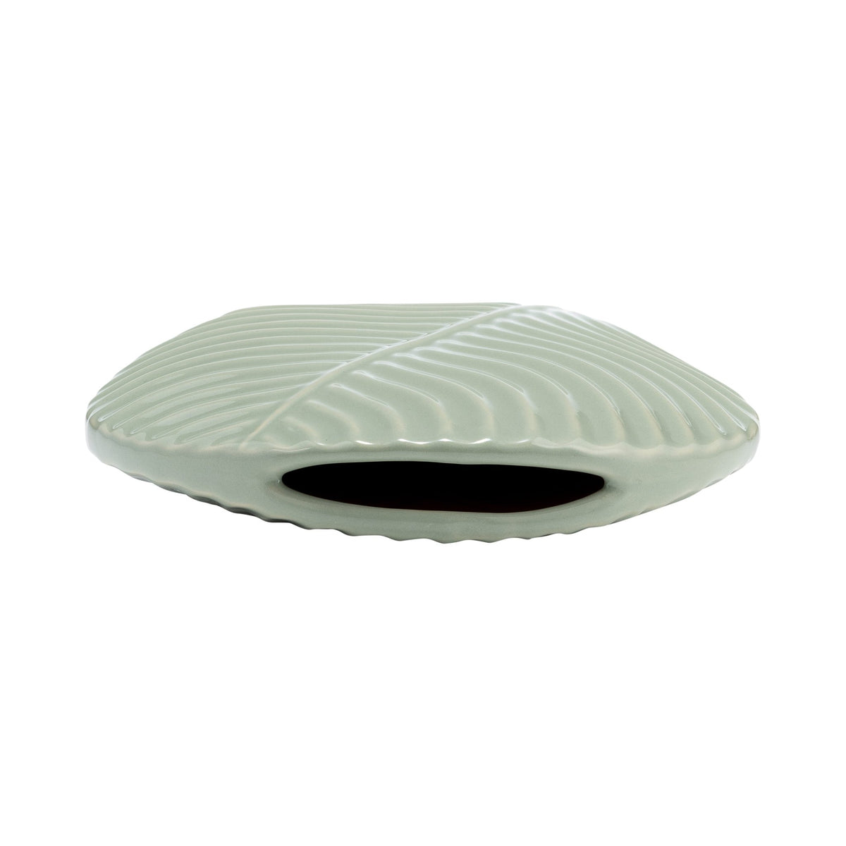 CER, 7" ROUND BOTANICAL VASE, CUCUMBER Vases and Jars| Sagebrook Home