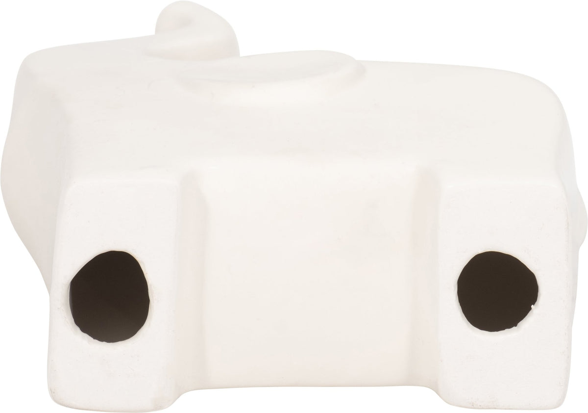 CER, 7" TRUNK UP ELEPHANT, COTTON Table Decors| Sagebrook Home