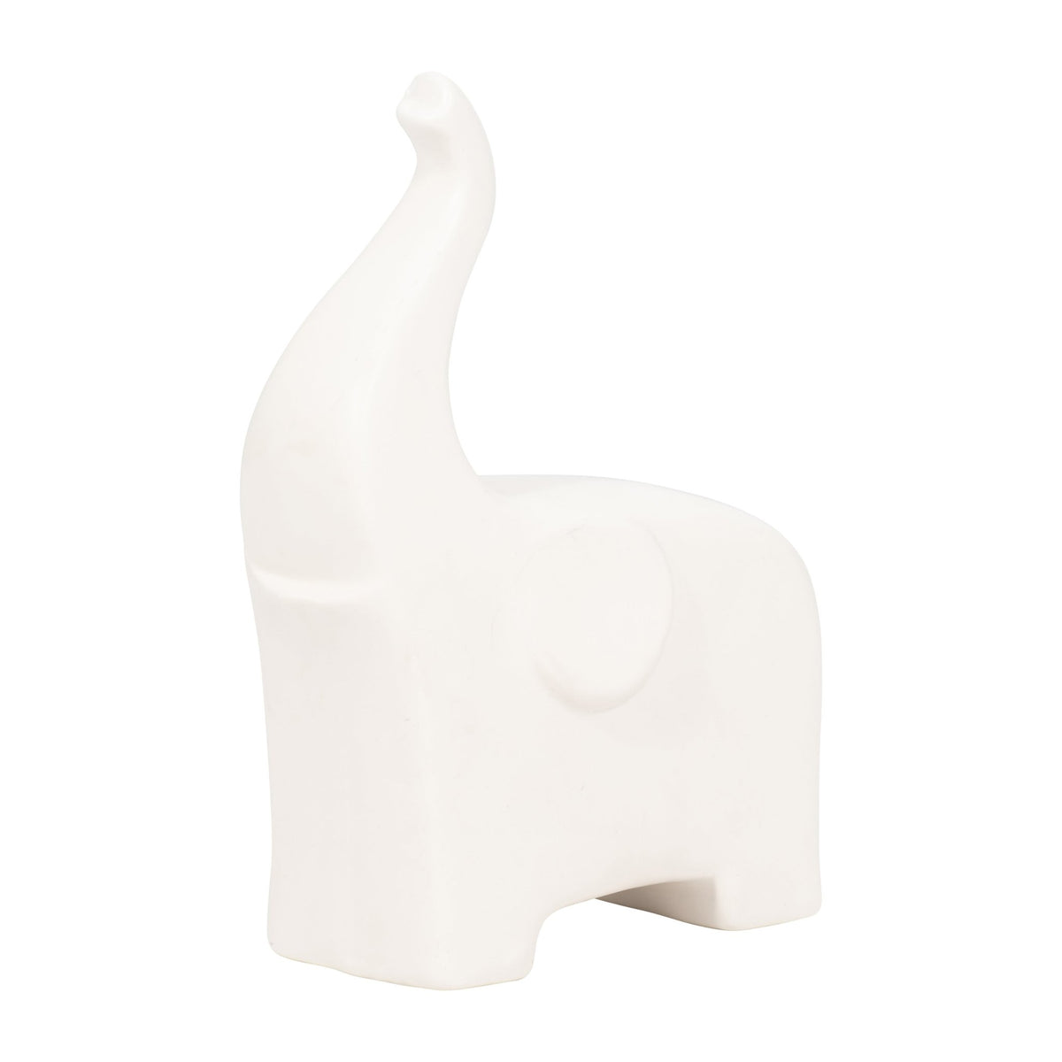 CER, 7" TRUNK UP ELEPHANT, COTTON Table Decors| Sagebrook Home